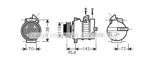 AVA QUALITY COOLING Kompressori, ilmastointilaite MSK438